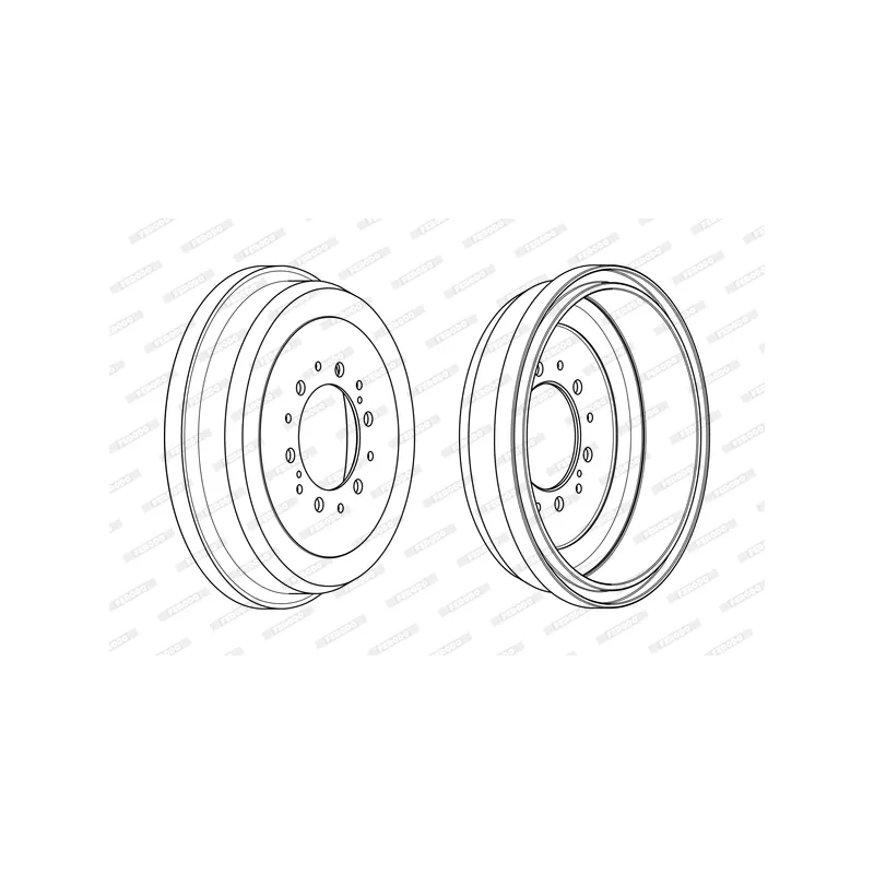 Tambour de frein FERODO FDR329091