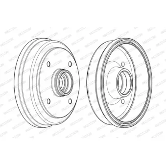 Tambour de frein FERODO FDR329182