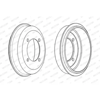 Tambour de frein FERODO FDR329321