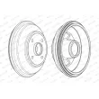 Tambour de frein FERODO FDR329808 - Visuel 1