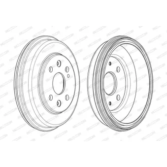 Tambour de frein FERODO FDR329823