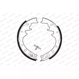 Jeu de mâchoires de frein FERODO FSB184