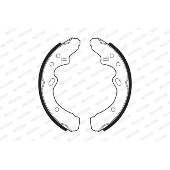 Jeu de mâchoires de frein FERODO FSB239