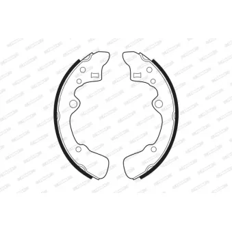 Jeu de mâchoires de frein FERODO FSB276