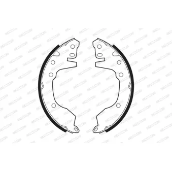 Jeu de mâchoires de frein FERODO FSB290