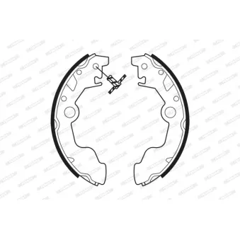 Jeu de mâchoires de frein FERODO FSB509