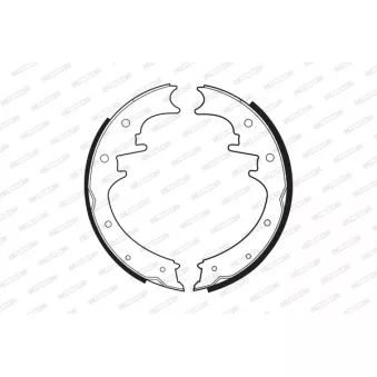 Jeu de mâchoires de frein FERODO FSB524