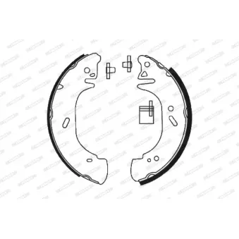 Jeu de mâchoires de frein FERODO FSB618