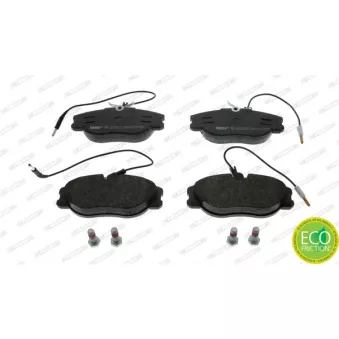 Jeu de 4 plaquettes de frein avant FERODO FVR1000