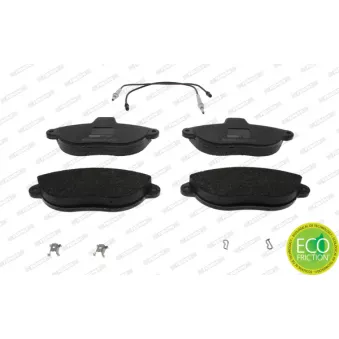 Jeu de 4 plaquettes de frein avant FERODO FVR1002