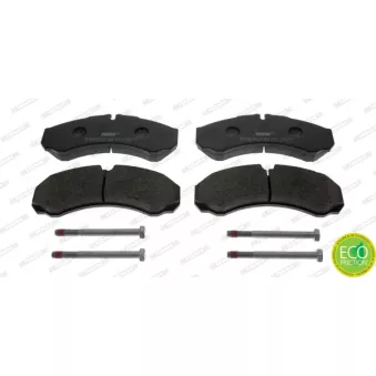 Jeu de 4 plaquettes de frein avant FERODO FVR1102
