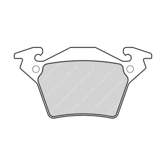 Jeu de 4 plaquettes de frein arrière FERODO FVR1305