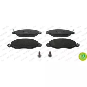 Jeu de 4 plaquettes de frein avant FERODO FVR1461