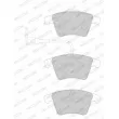 Jeu de 4 plaquettes de frein avant FERODO FVR1642 - Visuel 3