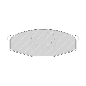Jeu de 4 plaquettes de frein avant FERODO FVR321