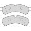 Jeu de 4 plaquettes de frein arrière FERODO FVR4039 - Visuel 3