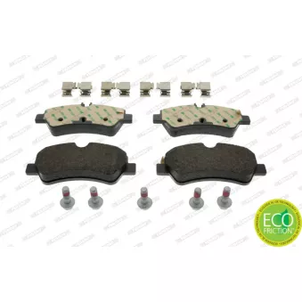 Jeu de 4 plaquettes de frein arrière FERODO FVR4398