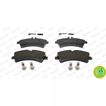 Jeu de 4 plaquettes de frein arrière FERODO FVR4429