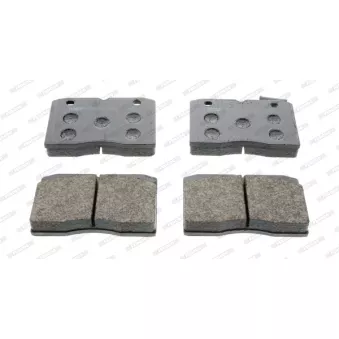 Jeu de 4 plaquettes de frein avant FERODO FVR655