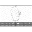Kit de garnitures de frein, frein à tambour FERODO K15742.0-F3549 - Visuel 1