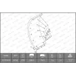 Kit de garnitures de frein, frein à tambour FERODO K15742.0-F3549 - Visuel 2