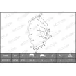 Kit de garnitures de frein, frein à tambour FERODO K15742.1-F3549 - Visuel 2