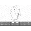 Kit de garnitures de frein, frein à tambour FERODO K17096.0-F3653 - Visuel 1