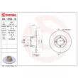 Jeu de 2 disques de frein avant BREMBO 08.1509.10 - Visuel 2
