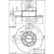 Jeu de 2 disques de frein avant BREMBO 08.1511.10 - Visuel 2
