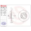 Jeu de 2 disques de frein arrière BREMBO 08.2557.10 - Visuel 2