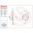 Jeu de 2 disques de frein arrière BREMBO 08.2557.50 - Visuel 2