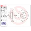 Jeu de 2 disques de frein arrière BREMBO 08.3126.21 - Visuel 2