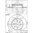 Jeu de 2 disques de frein avant BREMBO 08.3449.10 - Visuel 2