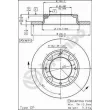 Jeu de 2 disques de frein avant BREMBO 08.3854.10 - Visuel 2