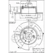 Jeu de 2 disques de frein arrière BREMBO 08.3953.10 - Visuel 2