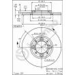 Jeu de 2 disques de frein avant BREMBO 08.4251.10 - Visuel 2
