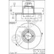 Jeu de 2 disques de frein avant BREMBO 08.4370.10 - Visuel 2