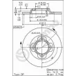 Jeu de 2 disques de frein avant BREMBO 08.4436.10 - Visuel 2