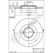Jeu de 2 disques de frein avant BREMBO 08.4496.10 - Visuel 2