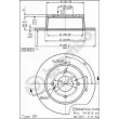 Jeu de 2 disques de frein arrière BREMBO 08.4851.10 - Visuel 2