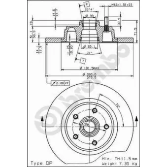Jeu de 2 disques de frein avant BREMBO