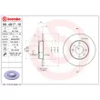 Jeu de 2 disques de frein arrière BREMBO 08.4917.10 - Visuel 2