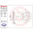 Jeu de 2 disques de frein arrière BREMBO 08.4931.24 - Visuel 2