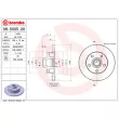 Jeu de 2 disques de frein arrière BREMBO 08.5005.20 - Visuel 2