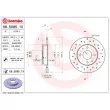 Jeu de 2 disques de frein arrière BREMBO 08.5085.1X - Visuel 2