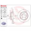 Jeu de 2 disques de frein arrière BREMBO 08.5174.34 - Visuel 2
