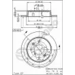 Jeu de 2 disques de frein arrière BREMBO 08.5218.10 - Visuel 2