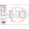 Jeu de 2 disques de frein arrière BREMBO 08.5569.21 - Visuel 2