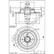 Jeu de 2 disques de frein arrière BREMBO 08.5653.10 - Visuel 2