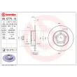 Jeu de 2 disques de frein arrière BREMBO 08.5775.10 - Visuel 2